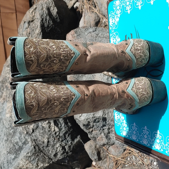 Lane Kimmie Western Cowgirl Boots Size 9.5 - Picture 4 of 15